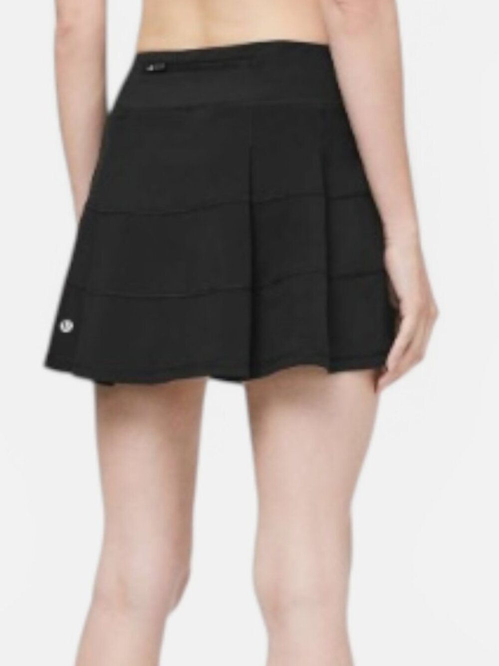 Lululemon Pace Rival Skirt Tall 15" Black Athletic Tennis Golf Skort Size 10
